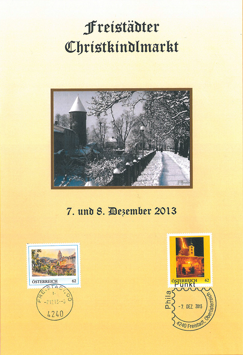 Erinnerungsblatt Christkindlmarkt 2013