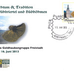Schmuckkuvert Goldhauben Landesausstellung 2013